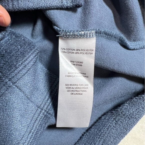 Travis Mathew Size Small Cotton Blend Hooded Blue Button Front Sweater Golf EUC - Picture 9 of 12